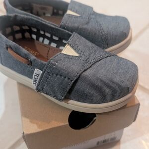 TOMS Toddler Bimini Chambray Slip-On Shoes